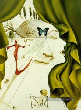 Salvador Dalí Painting - Retrato de Katharina Cornell Salvador Dalí